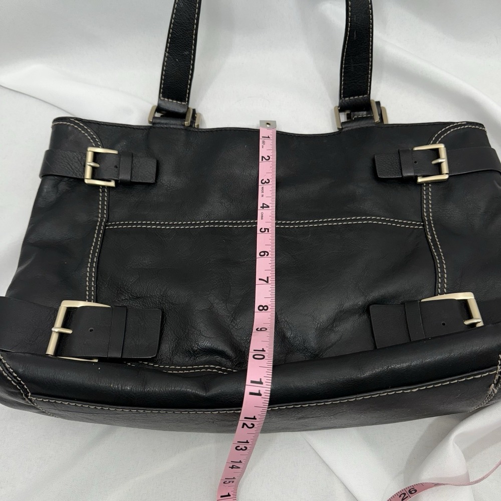 Michael Kors Large Yacht Style Large Black Leather Purse Bag Tote‎ - Picture 10 of 10